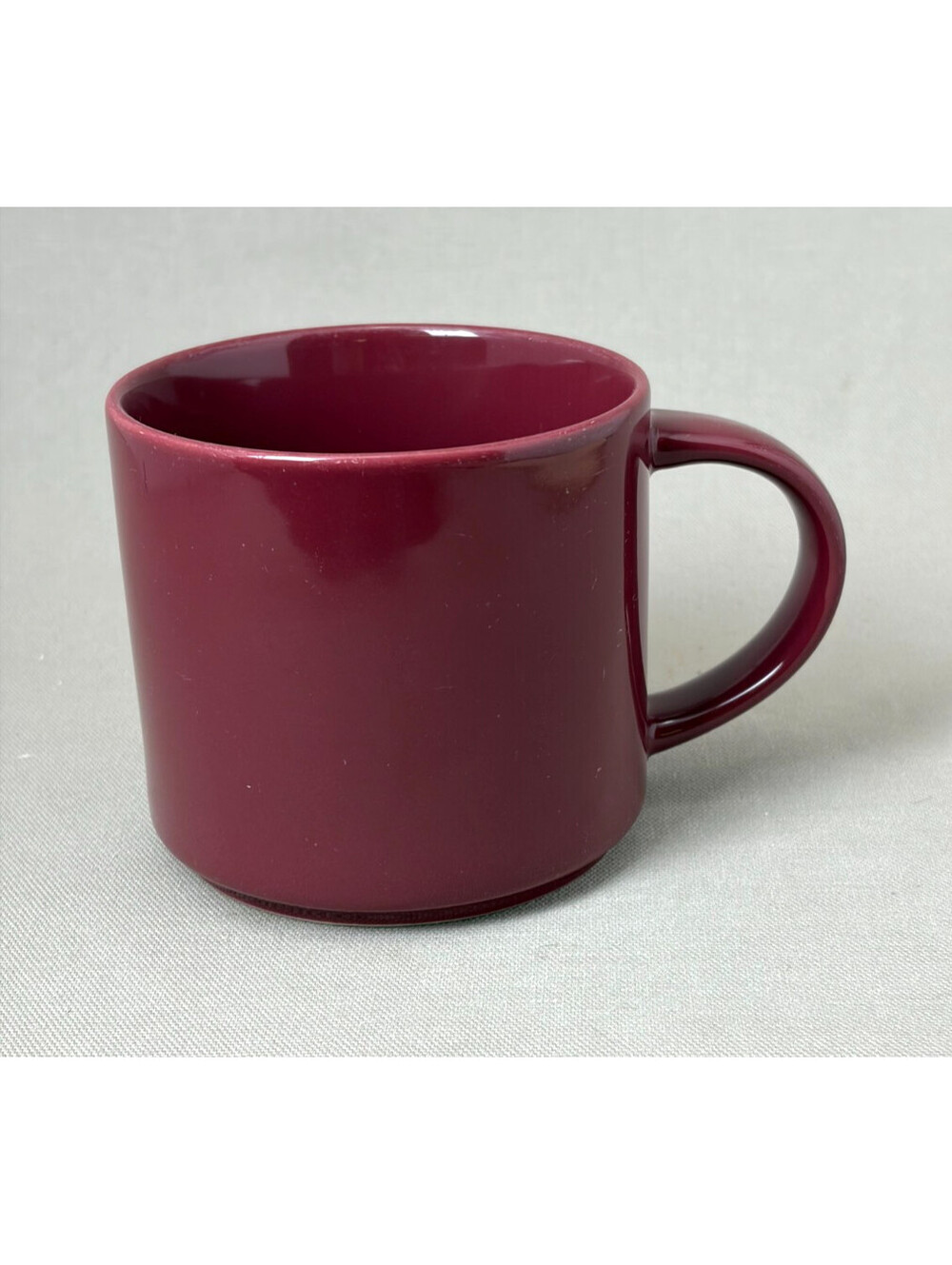 Starbucks 2013 Coffee Mug 14 oz Maroon Burgundy Ceramic Stacking Tea Cup